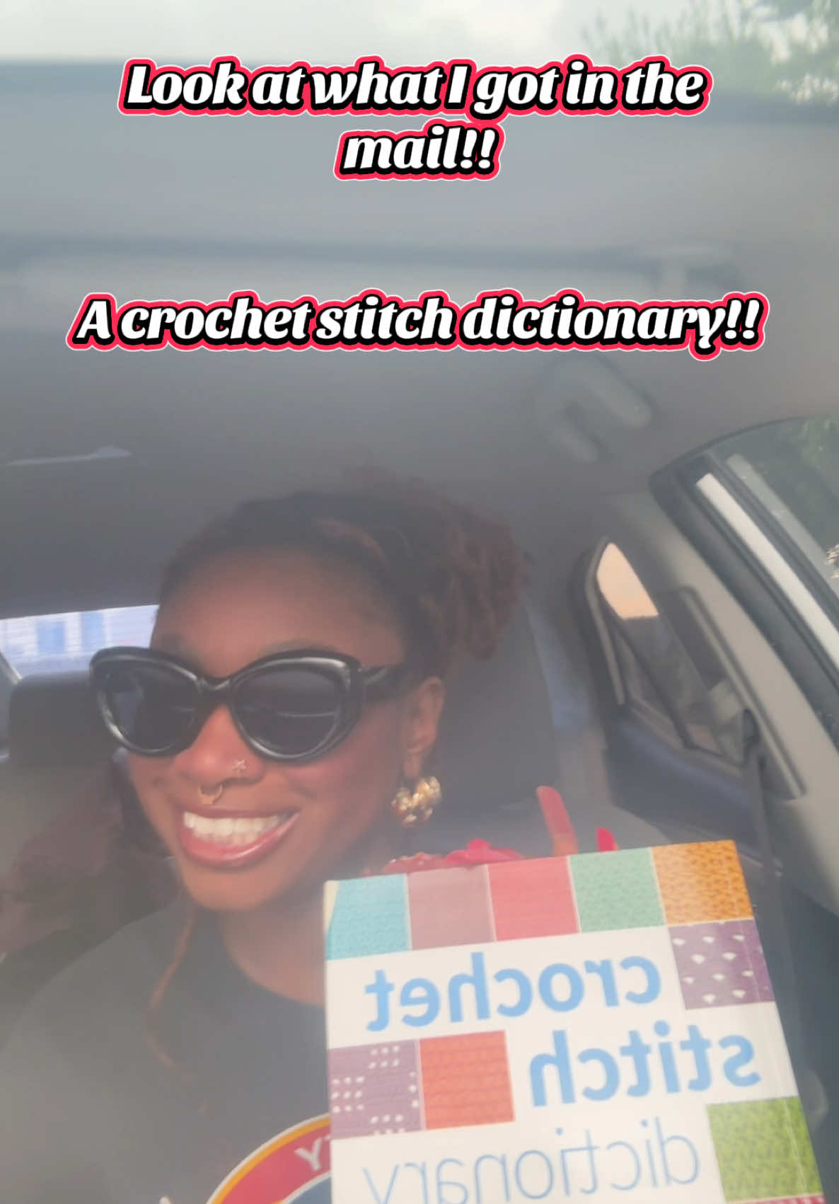 It’s not my birthday but it’s still my birthday!! I got another present!! Probably one of my favorite ones! A crochet stitch dictionary, how cool is that?!?! I’m so excited to try these out!!!!! #crochetdayah #crochet #crochetstitch #crochetstitchdictionary 