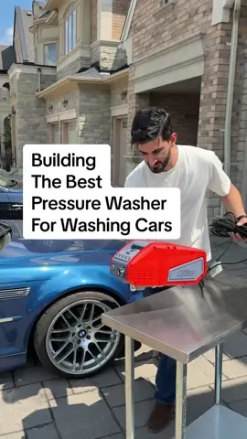 Building the best pressure washer for washing cars.  This prototype pressure washer pushes water at 950 PSI at 2 GPM. This awesome high flow gives you amazing thick foam from your foam cannon and insanely fast rinsing of the car.  So join the waitlist on the website and receive an exclusive discount when we launch. #pressurewashing #carguys #entrepreneur #SmallBusiness #detailing #carcleaning #smallbusinesscheck #detailingcars #DIY #prototype #engineering #design #foamcannon 
