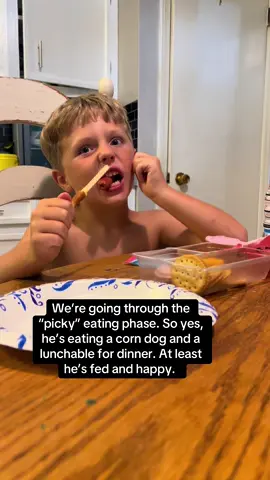 His eating habits have changed a lot in the past 6 months. From what he likes and dislikes to what time he’s hungry and not hungry. Even though it’s frustrating, I do think it’s a phase he will grow out of. He used to eat EVERYTHING. 