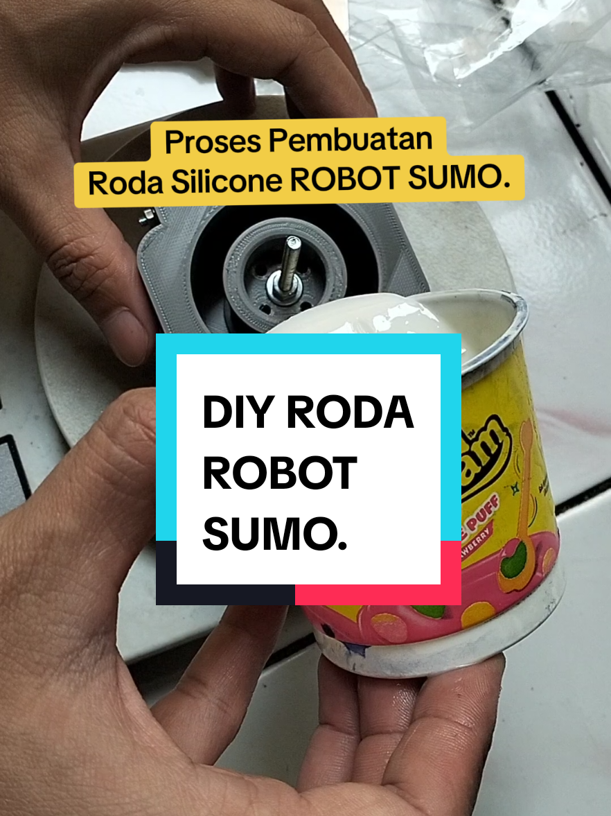 Dibandingkan beli jadi, untuk Roda Robot Sumo kami memilih untuk DIY. Penasaran hasilnya bakal kayak gimana? Follow yaa.... #robot #robotics #robotsumo #sumorobot #kelasrobot #robotik #arduino #arduinouno #arduinoproject #fyp #fypシ #robots 
