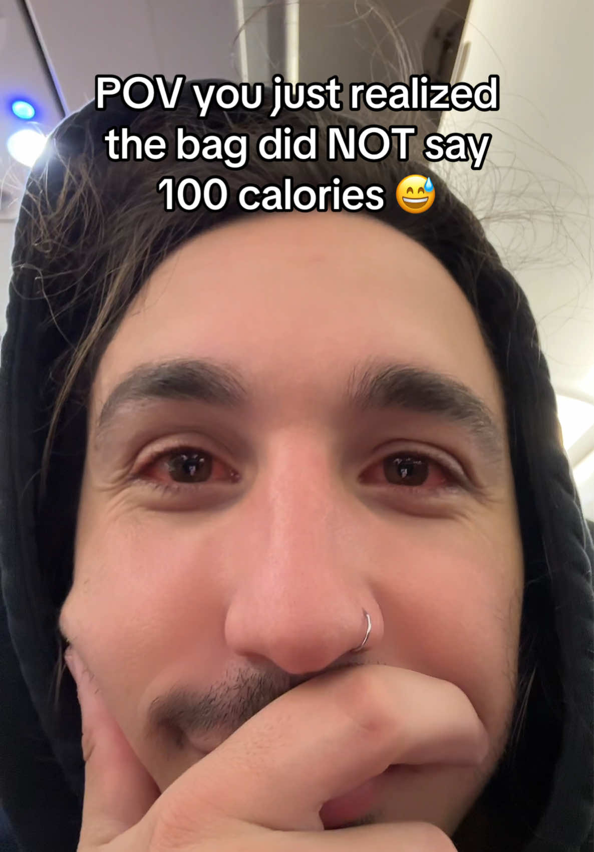 I ate the whole bag before the plane took off 😅😅