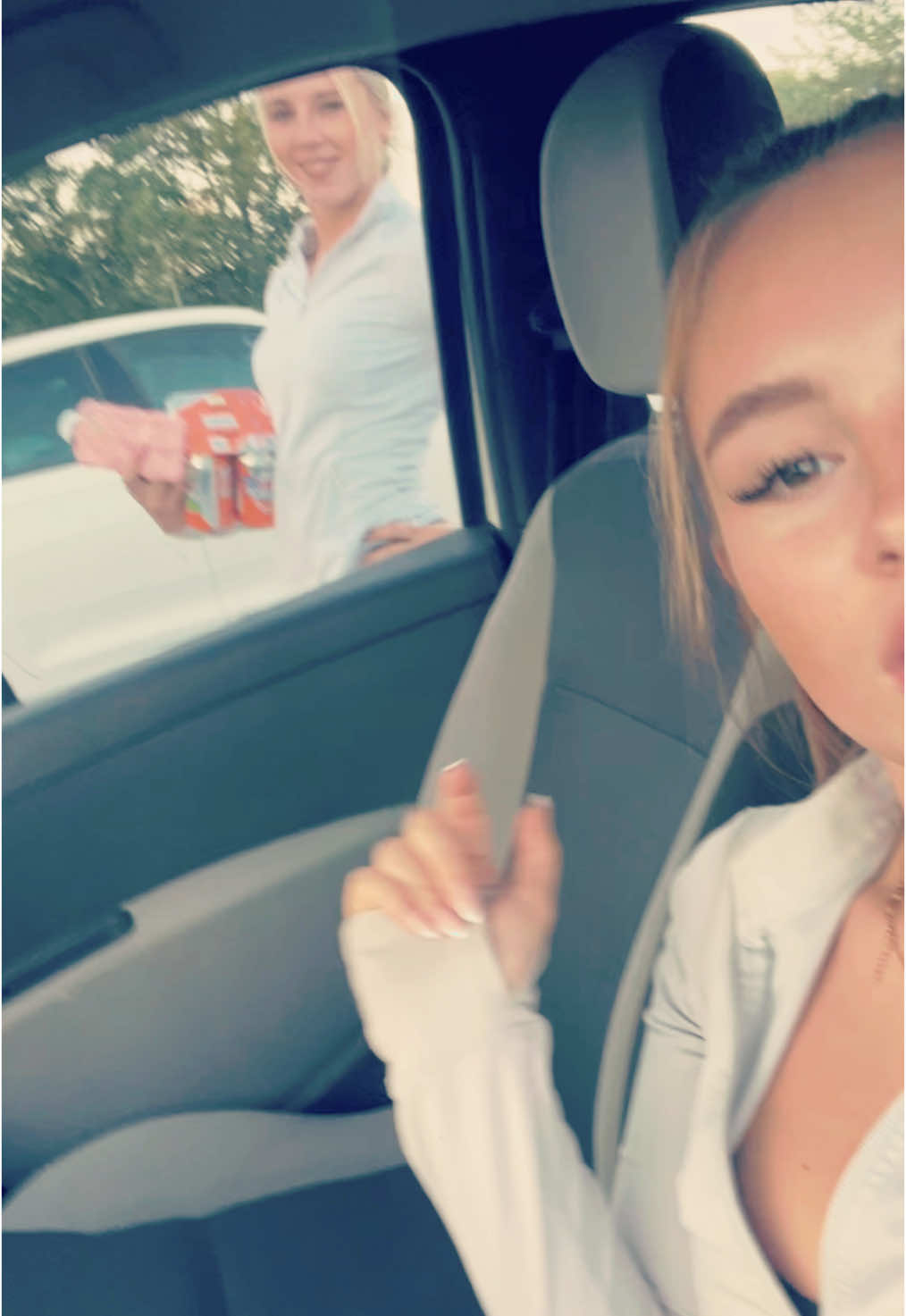 serving outside lidl