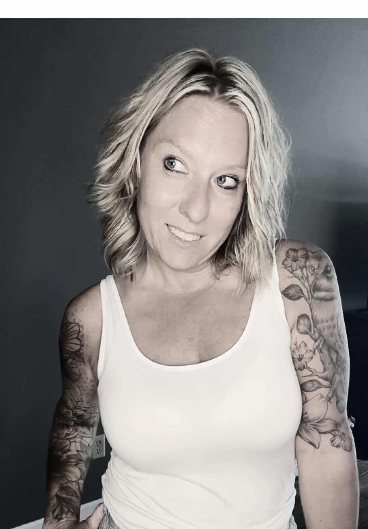 #foryou #mn_blueeyes #girlswithtattoos #over40 #fyp #beyourself 