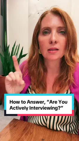 🤥Are you really lying if you tell them that you’re actively interviewing? @Anna Papalia 👈5Things to Lie About in a Job Interview    🧑🏽‍💻Here’s the thing, we want what we can’t have, and job interviews are no different.   When the recruiter or hiring manager asks you, “Are you interviewing anywhere else?” that is a buy a sign that they are interested in you. They rarely ask this question of candidates they don’t want to hire. And if you’re too eager or tell them, “No. This is the only job I want.” It will make them second guess hiring you and they won’t be as interested. If you want to maintain their interest, you need to be seen as a hot commodity.    No matter what, when you’re asked, “Are you actively interviewing?” There is only one right answer to this question, “I am actively interviewing” @Anna Papalia 👈Watch this video to learn how to answer, “Do you have any questions for us?”  @Anna Papalia 👈Watch this video for the 5 interview questions that have right answers.   Good luck 🍀  #howtoanswerinterviewquestions #jobinterview #corproate #interviewprep