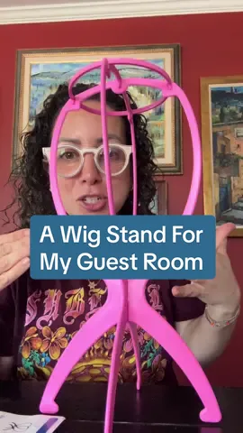 I always tell guests when they stay here to let me know what’s broken or missing for them so I can always improve their stay. I want people to feel comfortable staying in my home, like they can walk around in their slippers, get comfy on the couch, not worry about making a mess #guestroomdecor #wigstand 