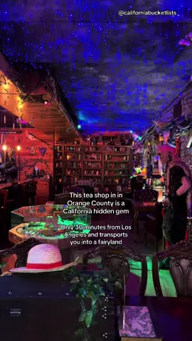 This coffee shop is the most beautiful place I've ever seen! It's located in Orange Country, only 30 minutes from Los Angeles and 1 hour 30 minutes from San Diego. This is a perfect place for a date, a small study group, game nights! Follow @californiabucketlists for more