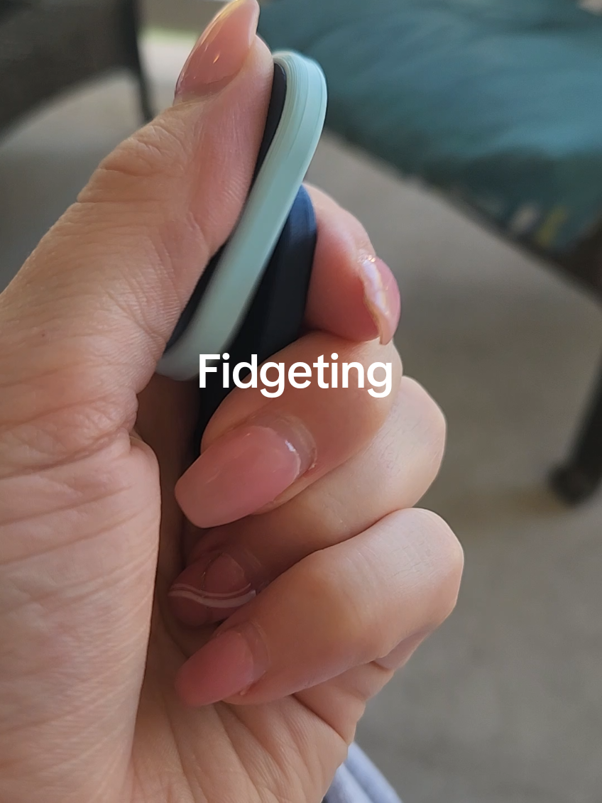 They have a silent one, too. You can choose your color and texture.  #adhd #anxiety #stimmming #fidget #fidgettoys 
