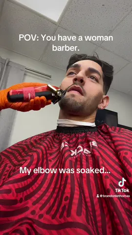 Said it was part of the cut. 🤷🏻‍♀️ #barber #hairtok 