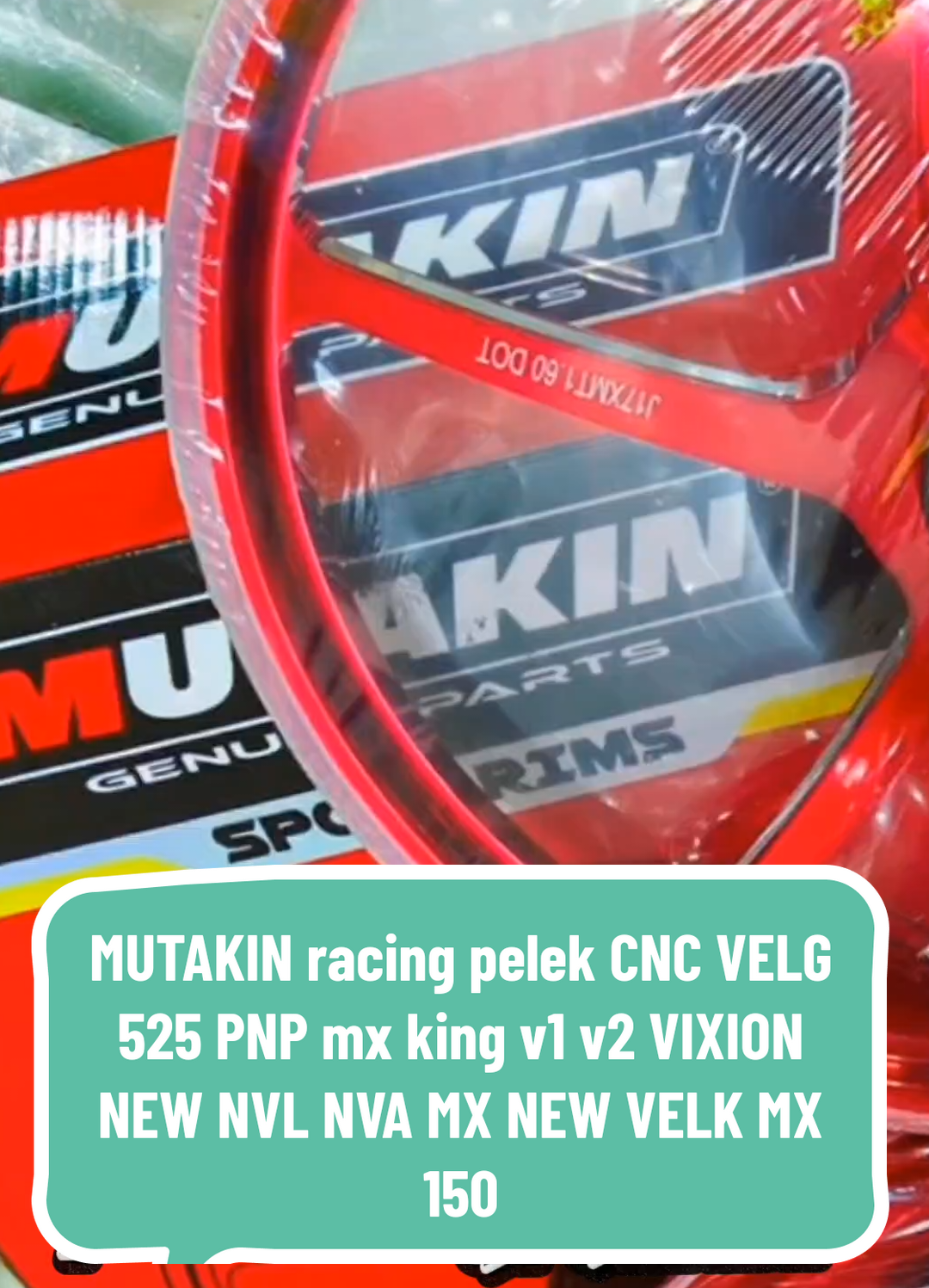 MUTAKIN racing pelek CNC VELG 525 PNP mx king v1 v2 VIXION NEW NVL NVA MX NEW VELK MX 150 https://vt.tokopedia.com/t/ZSHgfjQf7Vfht-nd0Nq/ #wibgajian #belilokal #racuntiktok #OOTD 