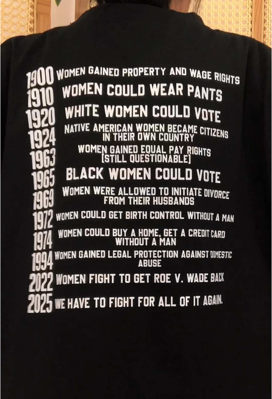 🧵 Not just fabric – it’s every right we had to fight for. Throw it on, speak volumes. 🛒 #WearTheFight #JusticeFashion