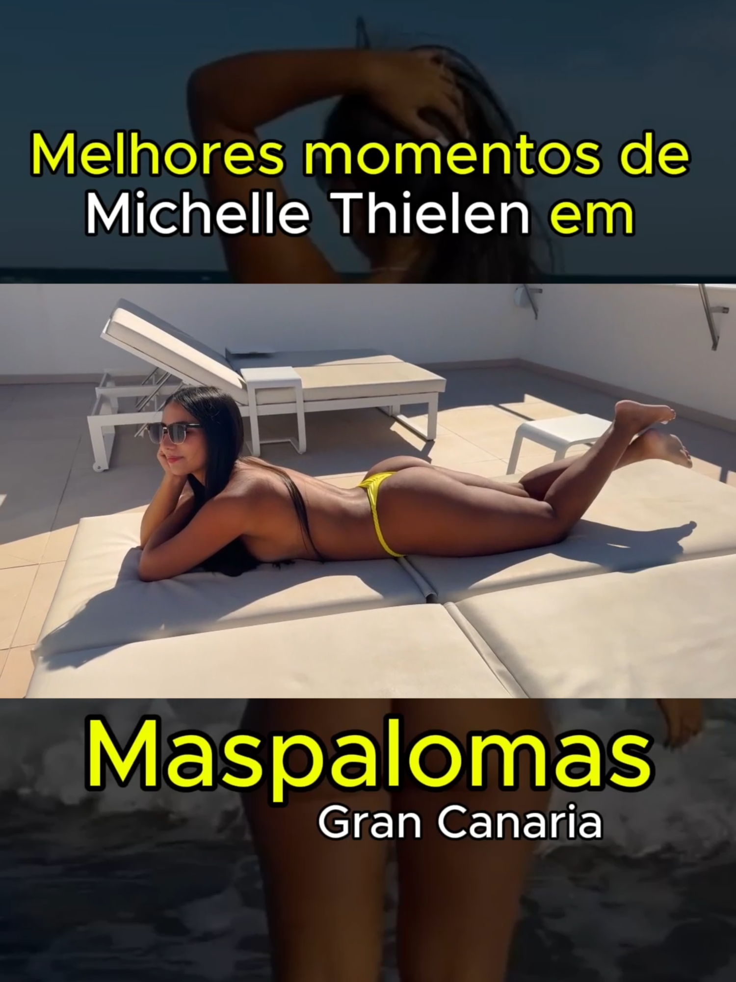 Michelle Thielen - Melhores momentos na praia de Maspalomas! #michellethielen09 #maspalomas #grancanaria #espanha🇪🇸 #viajandoconvero #praias