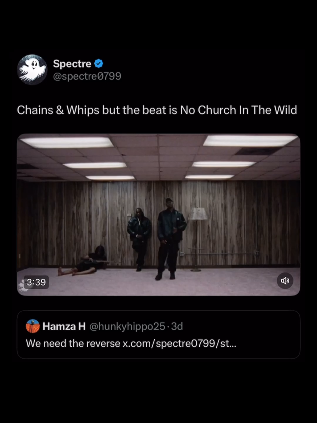 Chains & Whips but the beat is No Church In The Wild  #mashup #mashups #clipse #kendricklamar #pushat #kanyewest #jayz #watchthethrone #malice #pharrellwilliams #letgodsortemout #nochurchinthewild #chainsandwhips #kendrick #kdot #music #rap