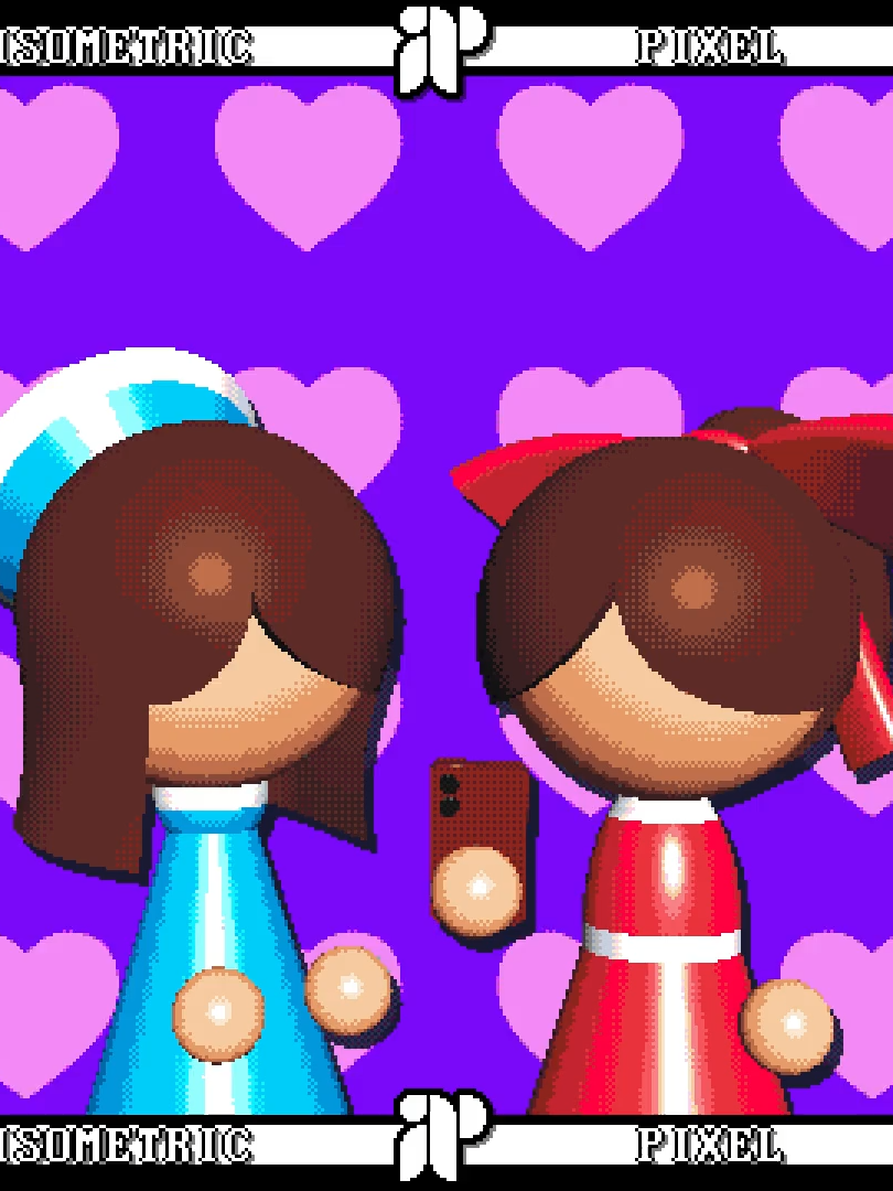 Cy and Rue: Sheepish Smooch. Original audio from @medazelli and @camthecan #fyp #fypツ #foryou #foryoupage #3d #blender3d #3danimation #cgi #vintagecgi #vintage #80s #90s #dreamcore #weirdcore #retro #isometricpixel #pixel #pixelart
