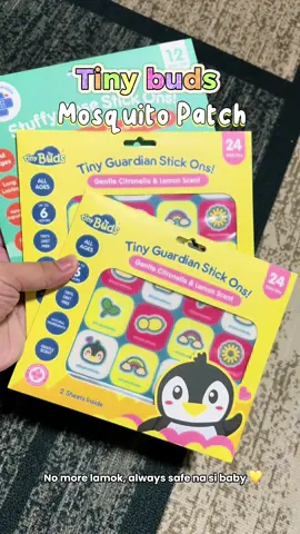 Di na makakagat ng lamok ang baby mo dahil dito 🥰✨ #tinybuds #tinybudsmosquitopatches #stickons #ftm #firstimemom #tiktokfindsph 