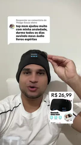 Respondendo a @Thiago Souza eletro tapa lhos com Fone de ouvido para dormir. Perfeito para ouvir podcast músicas e pegar no sono. #tiktokshop #tiktokshopchegou #fy #viraltiktoks 
