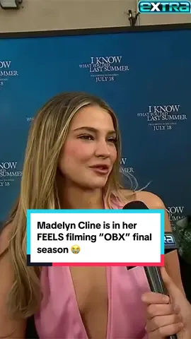 Madelyn Cline says it’s EMOTIONAL filming the final season of #OuterBanks and “definitely strange” not having Rudy Pankow. 😭 #madelyncline #obx #sarahcameron #jjmaybank #rudypankow @maddie 