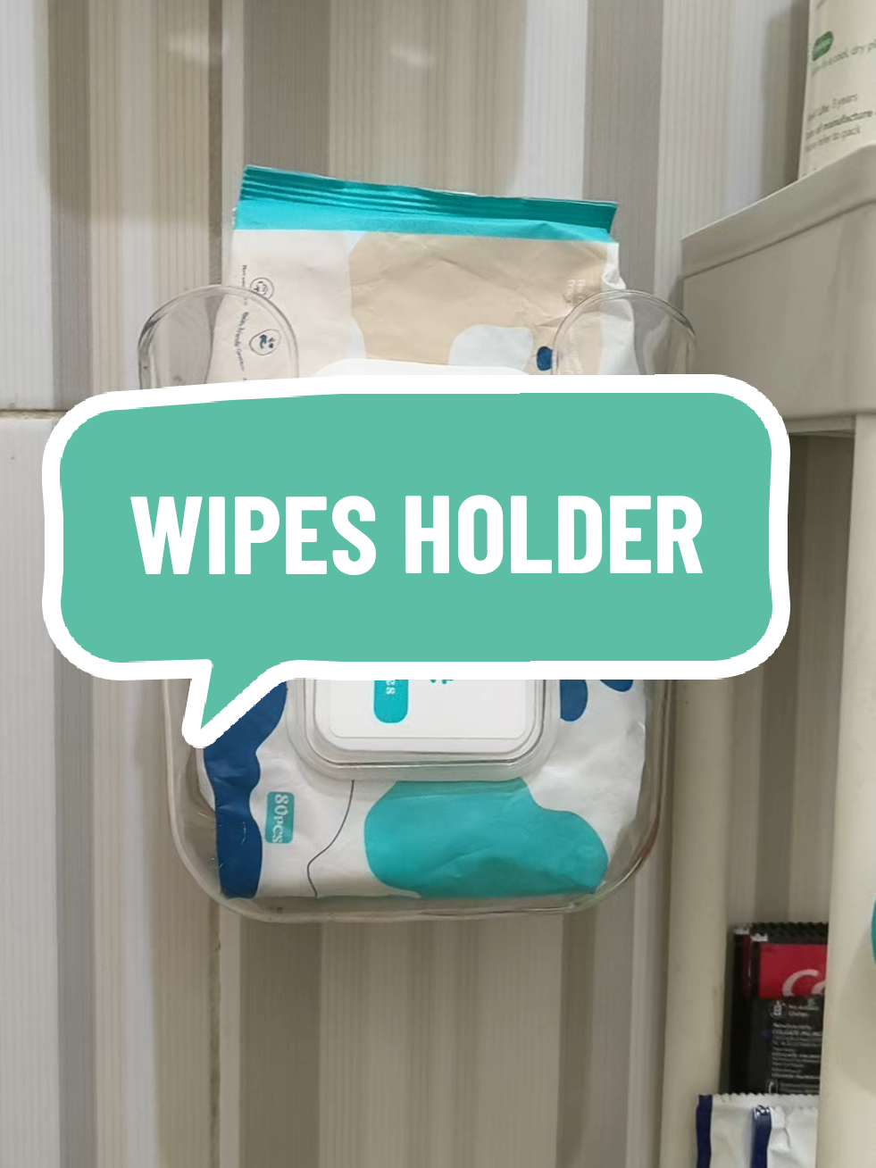 Toilet Wipes Holder Wipes Dispenser Wall Mount, Kitchen Wipes Storage, Non-Slip Flushable Wipe Container, Wipe Holder Paper Dispenser for toilet, Bathroom and Kitchen #wipes #kitchenwipes #bathroom #kitchen #KitchenHacks 