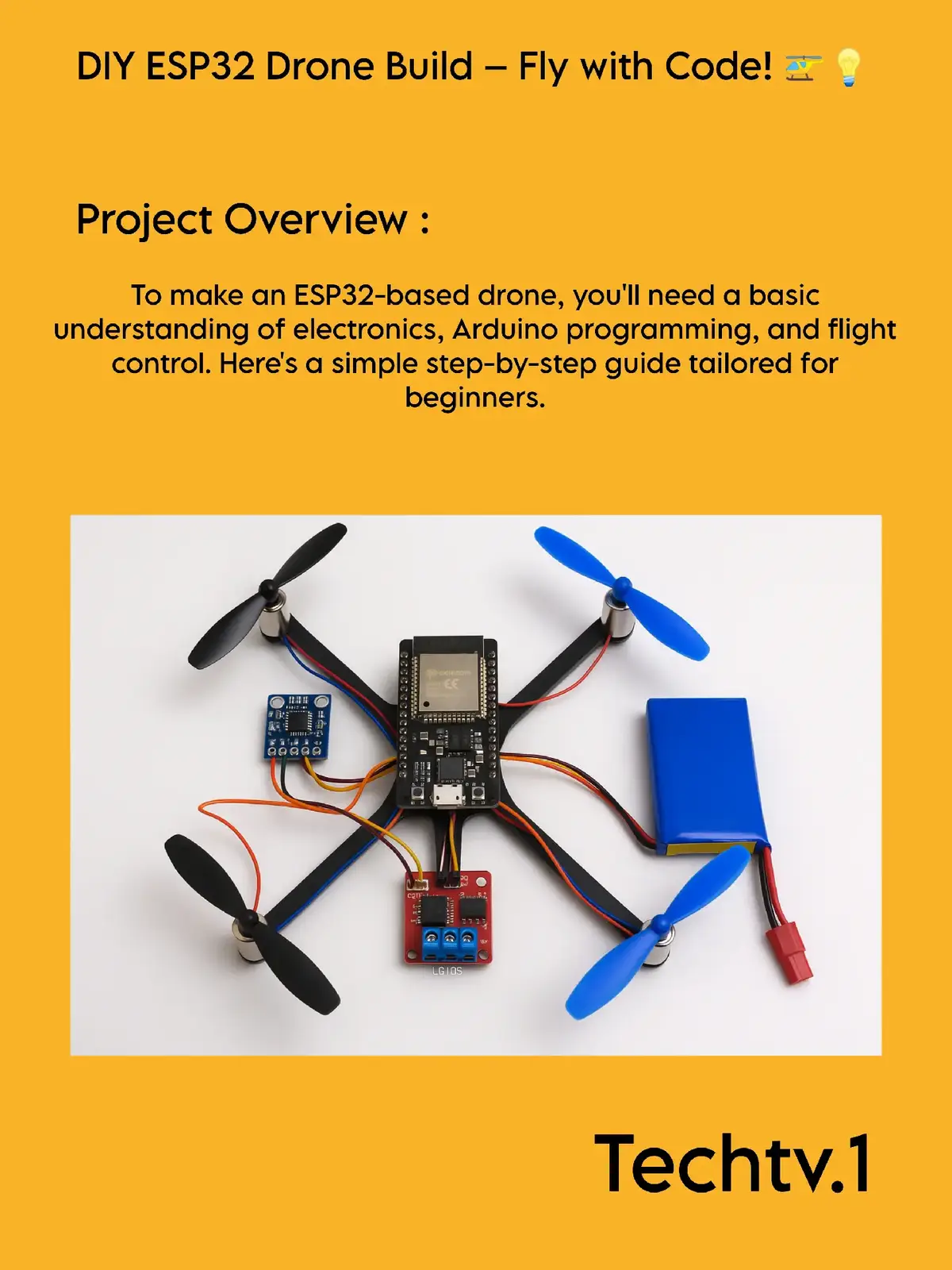 Making a simple ESP32-based drone is possible, especially for learning purposes, though it may not be suitable for high-speed or long-range flight due to the limitations of ESP32 in handling real-time flight control. However, it’s a great DIY educational project. #ESP32 #DIYDrone #ArduinoProject #TechBuild #Electronics #DroneLife #IoTProjects 