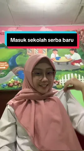 Semua serba baru. Iya baru yg dimaksud, baruu dicuci ✨ Hehe #mpls #siswa #sekolah #sdntuguutara01 
