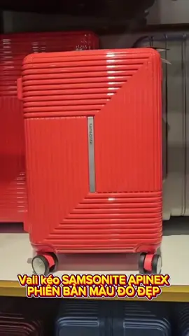 🧳🔥 SAMSONITE APINEX – PHIÊN BẢN MÀU ĐỎ ĐẸP RỰC! #SamsoniteApinex #ValiDoSangChanh #ValiDep   #ValiSamsonite #TravelWithStyle      @House Of Luggage 