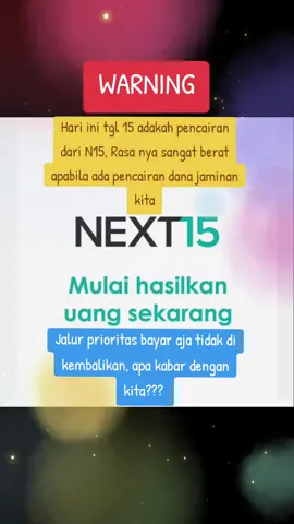 Bagaimana nasib kita semua pengguna N15? 😭 Kapan hilangnya skema PONZI di negara kita ya😭😭😭 #n15terkini #n15terbaru #newinfon15 #kasusn15djob #n15adjob #omc #aplikasiskemaponzi 