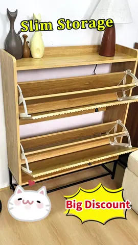 Slim, modern, and holds so many shoes 👠👟 Perfect for tiny entryways! #Giratree #Giratreefurniture #entrywaygoals #shoestorage #smallspaceliving