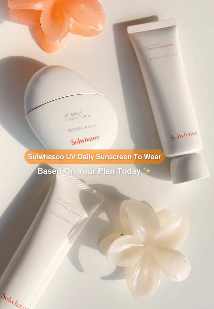 Apa plan kamu hari ini?✨ Jangan lupa lengkapi dengan UV Daily Sunscreen dari Sulwhasoo, perlindungan total untuk kulit yang siap hadapi aktivitas apapun☀️ #SulwhasooID #SunscreenRecommendation #YouthfulSkin #TimelessBeauty 