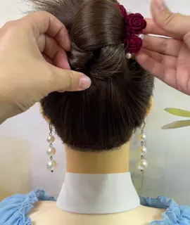Cách búi tóc với trâm cài #xuhuong #phukienthoitrang #tóc #caitoc #keptoc 