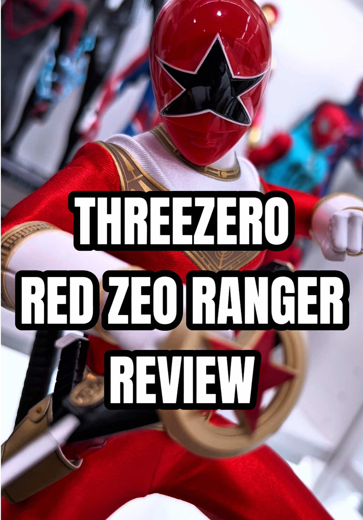 THREEZERO RED ZEO POWER RANGER REVIEW 🤯 #powerrangers #zeo #toyreview #threezero #hottoys #redranger #tommyoliver #powerrangerszeo 