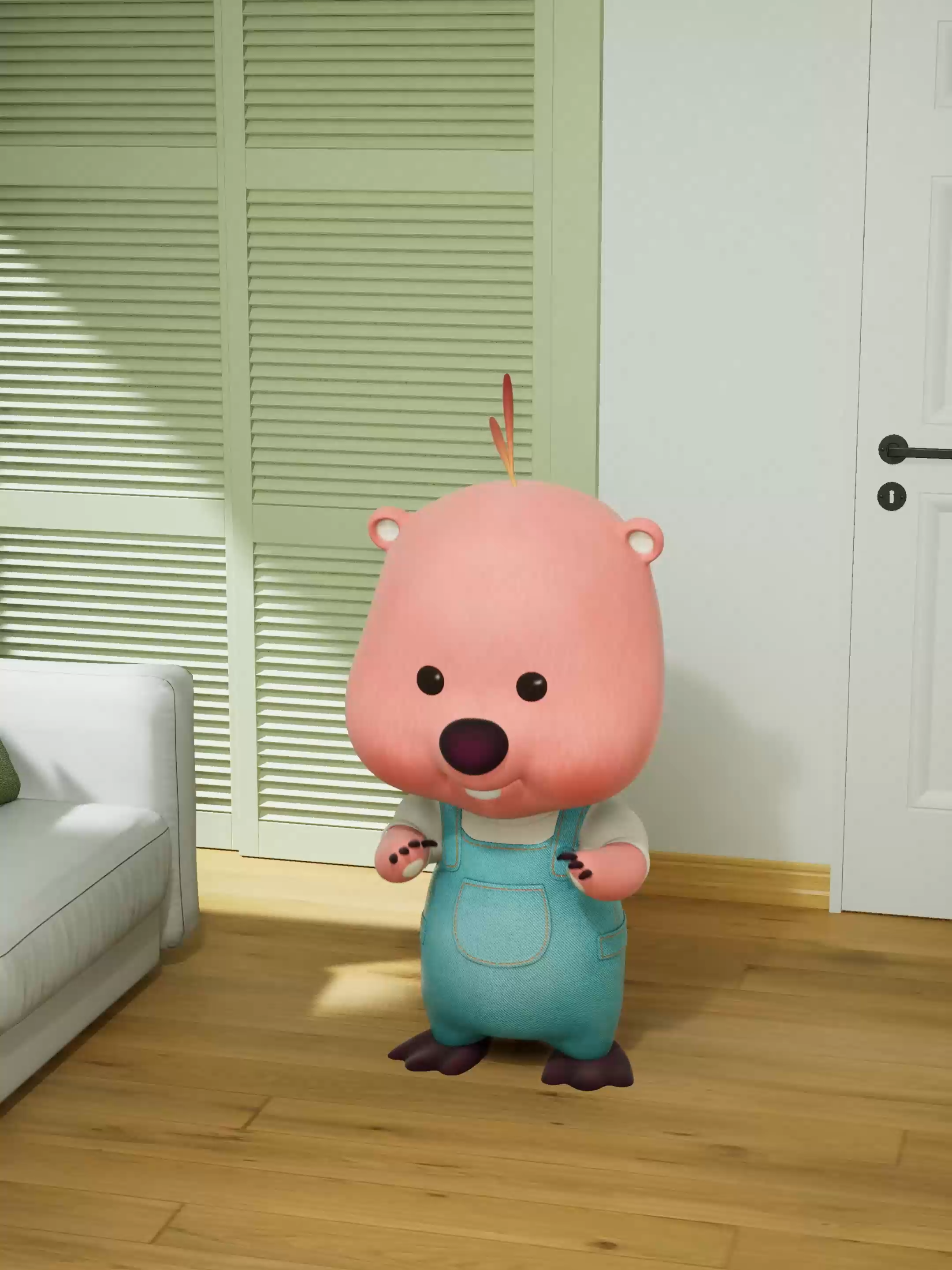#루피 의 원~투~ 차차차!  #onetwochachacha #kidsfunny#loopy #pororo