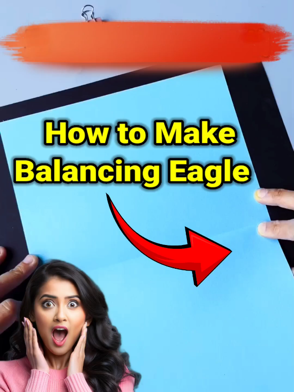 How to make Balancing Eagle from paper| Paper Craft Diy | paper se eagle kaise banaye #shorts 