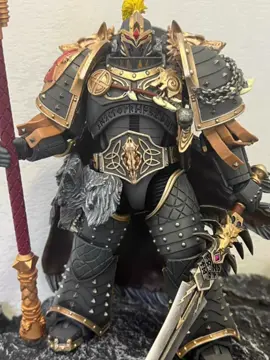 Space Wolves’ Leman Russ, Primarch of the VI Legion — custom helmet conversion showing power and honor! ⚔🐺 #Warhammer  #Warhammer40K 