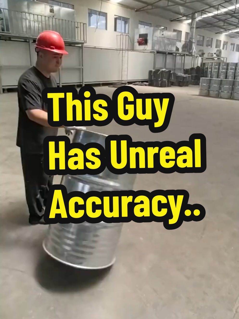 In a quiet warehouse, a worker performs a move that looks simple, but it’s anything but ordinary. With just a slight tilt and a gentle push, he rolls a heavy metal barrel across the floor. What’s amazing? It glides smoothly and stops exactly next to a perfectly aligned row of other barrels. No measurements, no corrections, just pure instinct, precision, and years of experience. This isn’t just work… it’s art in motion. You’ll want to watch this more than once! #PerfectPrecision #BarrelSkills #WarehousePro #SatisfyingMoves #NextLevelTalent #SpotOnRoll