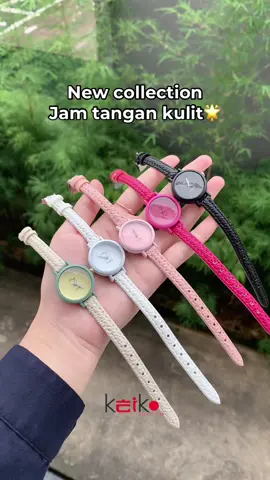 NEW COLLECTION ‼️ Jam tangan dengan desain minimalis dan warna yang cantik🤍#foryou #foryoupage #jamtangan #jamtanganwanita #jamtanganmewah #newcollection #jamtangankulit #fypシ #diskon #mpls #mpls2025 #blackpink 