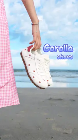 Cute and small round toe embroidered floral shoes🌸#corollashoes #embroidery #cuteshoes #koreanshoes #corollaph #foryourpage #fyp #casualshoes 