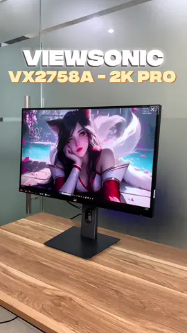 Một chiếc màn hình 27 inch, 2k, Fast IPS mà giá chỉ loanh quanh khoảng hơn 4 củ thì Viewsonic VX2758A 2K Pro 2 là một sự lựa chọn quá là tuyệt vời #computer #pc #monitor #viewsonic #vx2758A