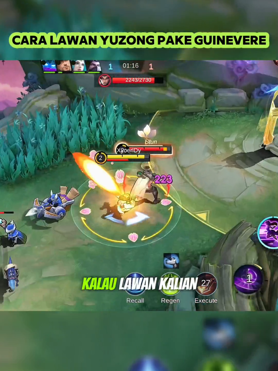 Cara lawan yuzong pake guinevere #MLBBALLSTAR #MLBBDinoPlanet #MLBBMysticMeow 