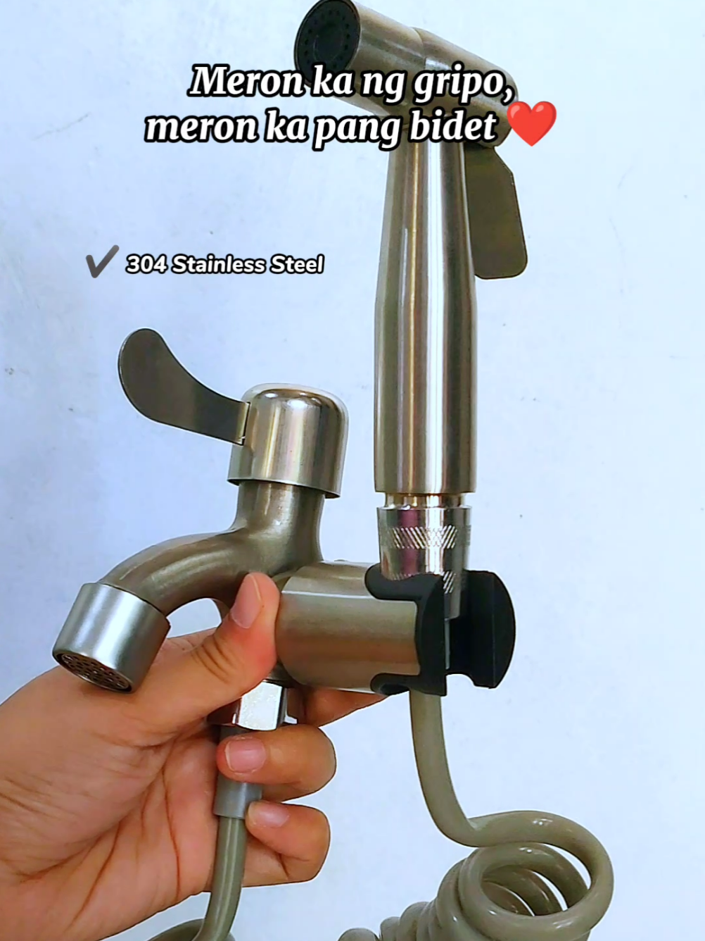 Replying to @mariegonzles   2 in 1 Wall Mounted Faucet with Bidet Spray 304 Stainless Steel Complete set. Meron ka ng gripo, meron ka pang bidet ❤️ #faucetwithbidet #faucet #bidet #bathroomfaucet #wallmountedfaucet #bidetandfaucet #faucetandbidet #bidetbathroom #faucetbathroom #2in1faucetwithbidet #gripowithbidet #jomuudurahome 