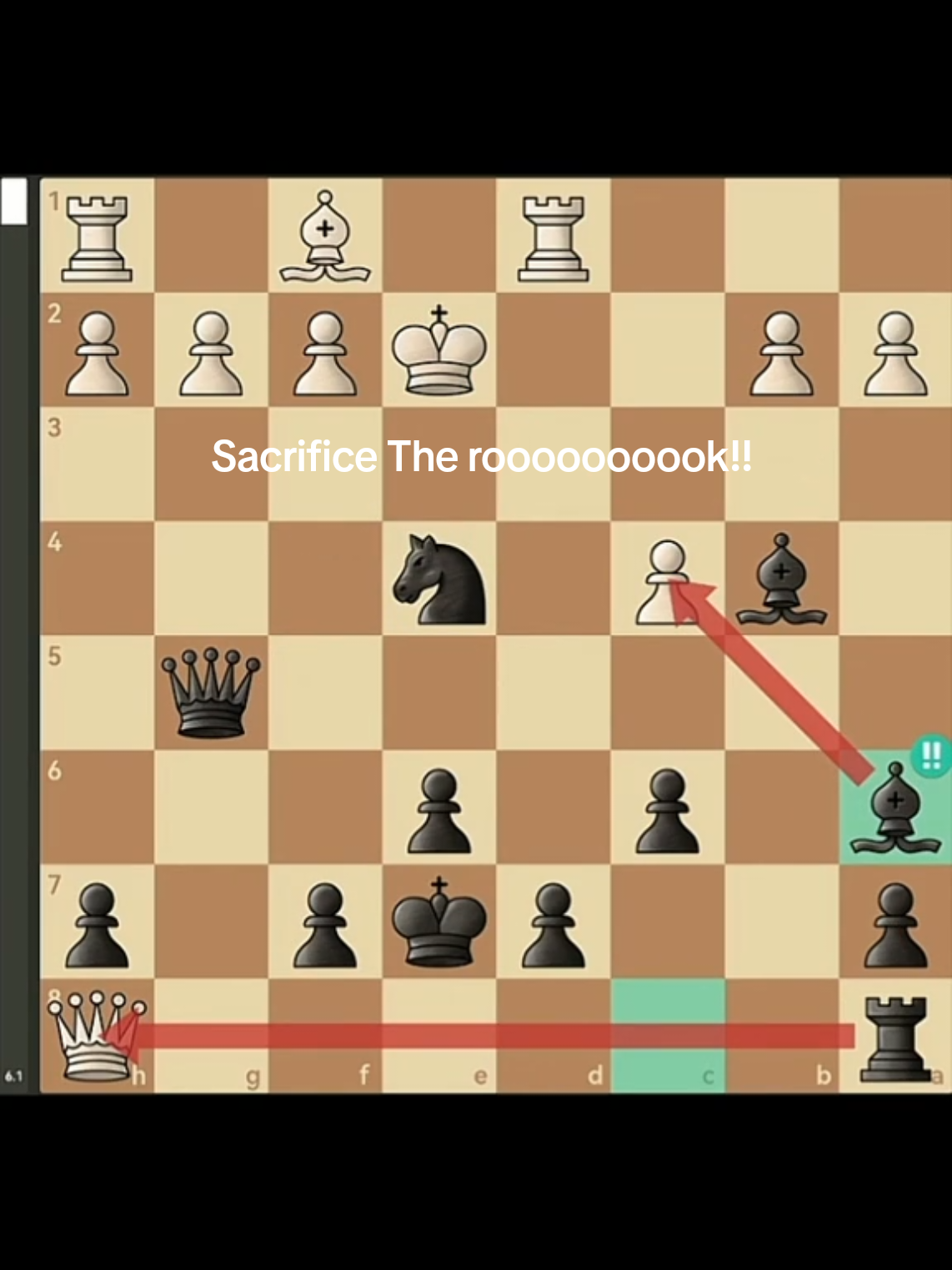Game with 2 brilliant moves 