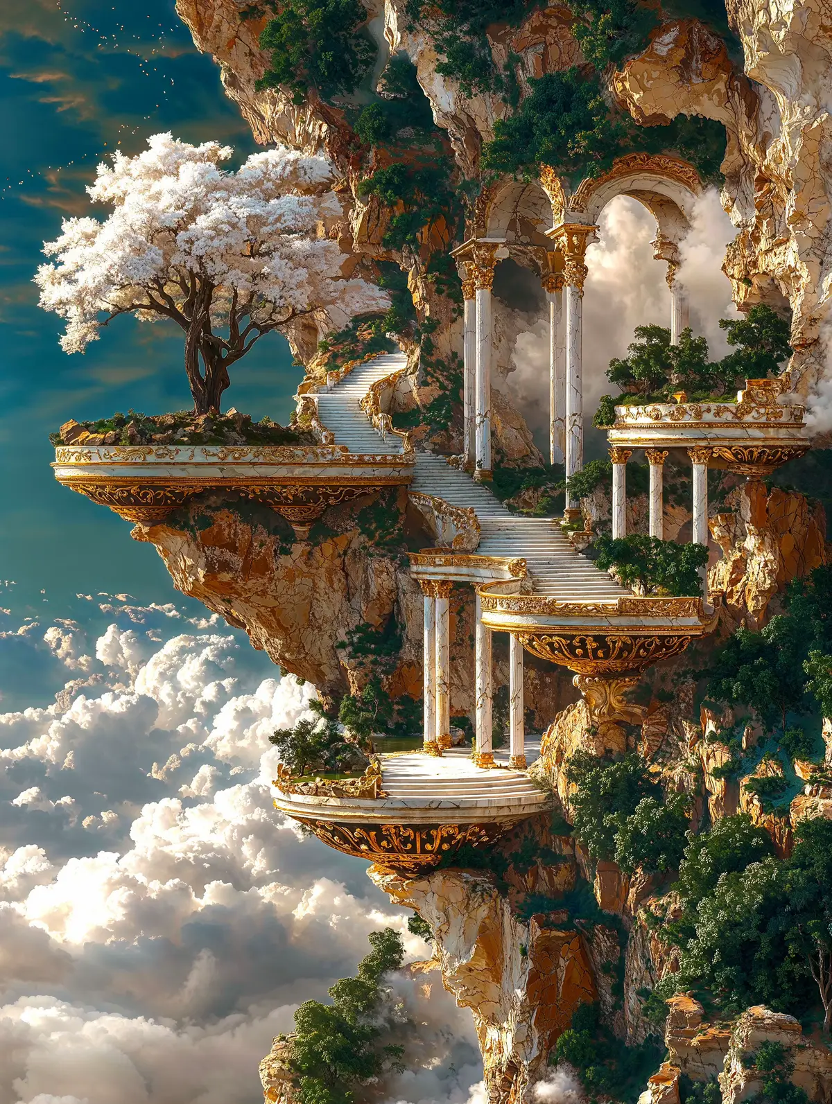 #VisualPoetry #StillWorlds #DigitalCalm #DreamArchitecture #ScenicDesign #SlowAesthetic #CinematicArt #PeacefulPlaces #EtherealScenes #FuturisticNature #breeze #breezechai #midjourney #fyp #wallpaper #4k
