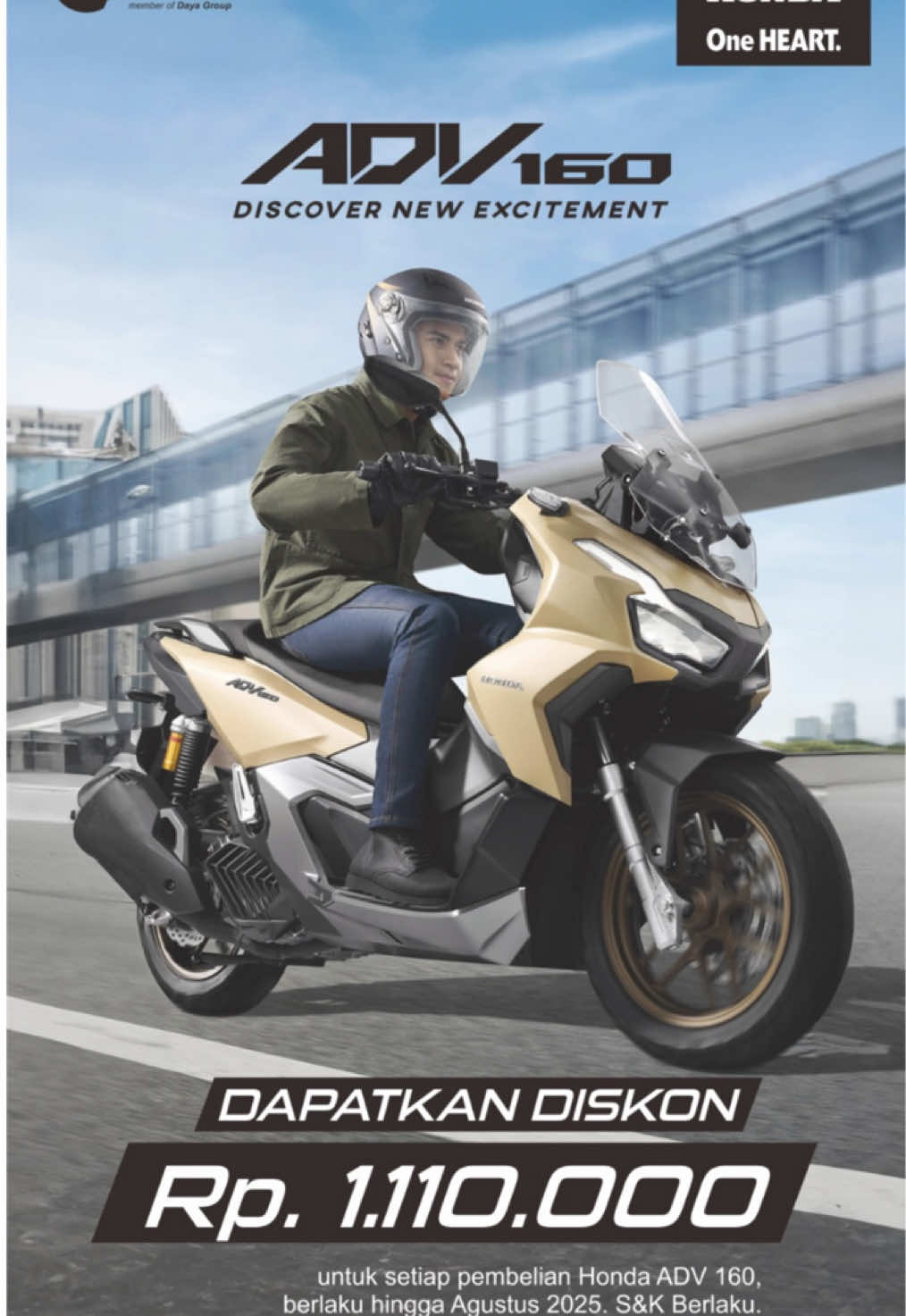 🎯 Khusus Bulan Ini! 🚨 Kamu yang nunggu-nunggu ADV 160 buat diajak touring atau ngaspal santai di kota — ini waktunya! 🔥 Cashback Spesial Rp 1.110.000,- langsung cair buat kamu yang beli bulan ini aja! ⚡️ Stok terbatas, unit cepat habis… yang cepat pasti dapat! ✨ Desain gagah. 💪 Tenaga responsif. 🔒 Fitur modern yang bikin kamu selalu #StayAhead di jalanan. 📲 Langsung DM sekarang atau klik link di bio buat tanya-tanya — harga, warna, sampai cicilan bisa dikulik bareng kami. 💥 Jangan tunggu bulan depan, promo bisa hilang kapan aja! #ADV160 #HondaADV160 #PromoADV160 #MotorMaticAdventure #ADV160Tasik #HondaTasikmalaya #CashbackADV160 #MotorGagah #MotorImpian #KreditMotorHonda #PromoMotorTerbaru #ScooterAdventure #ADV160Indonesia #MotorMaticGahar#CapCut 
