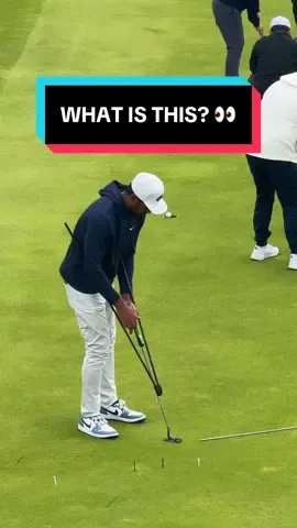 Finau just upped the putting drill game 📈 #tonyfinau #golf 