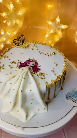 A beautiful doll themed cake decoration video #cakedecorating #foryou #pageforyou_🔥 #like #reels #more #instagram #video #more #more #rose #instagram 