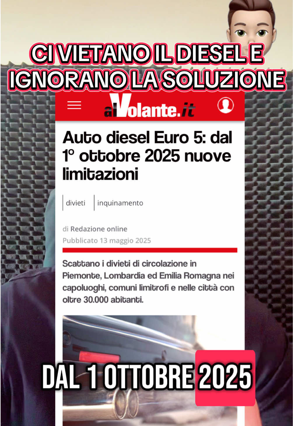 🚫 Ci vietano il diesel Euro 5 e nessuno ne parla. 🔍 Ma esiste una soluzione concreta e 100% green: il biometano. 💣 Una transizione ecologica che in realtà è una truffa ecologica: i media tacciono, le lobby spingono l’auto elettrica, e chi non può permettersela… resta a piedi. 🌱 Il biometano è un carburante rinnovabile, economico e già pronto. Ma non lo incentivano. Perché? 📲 Perché secondo te ignorano il biometano? 🎯 #DieselEuro5 #Biometano #TransizioneEcologica #TruffaEcologica #AutoElettrica      