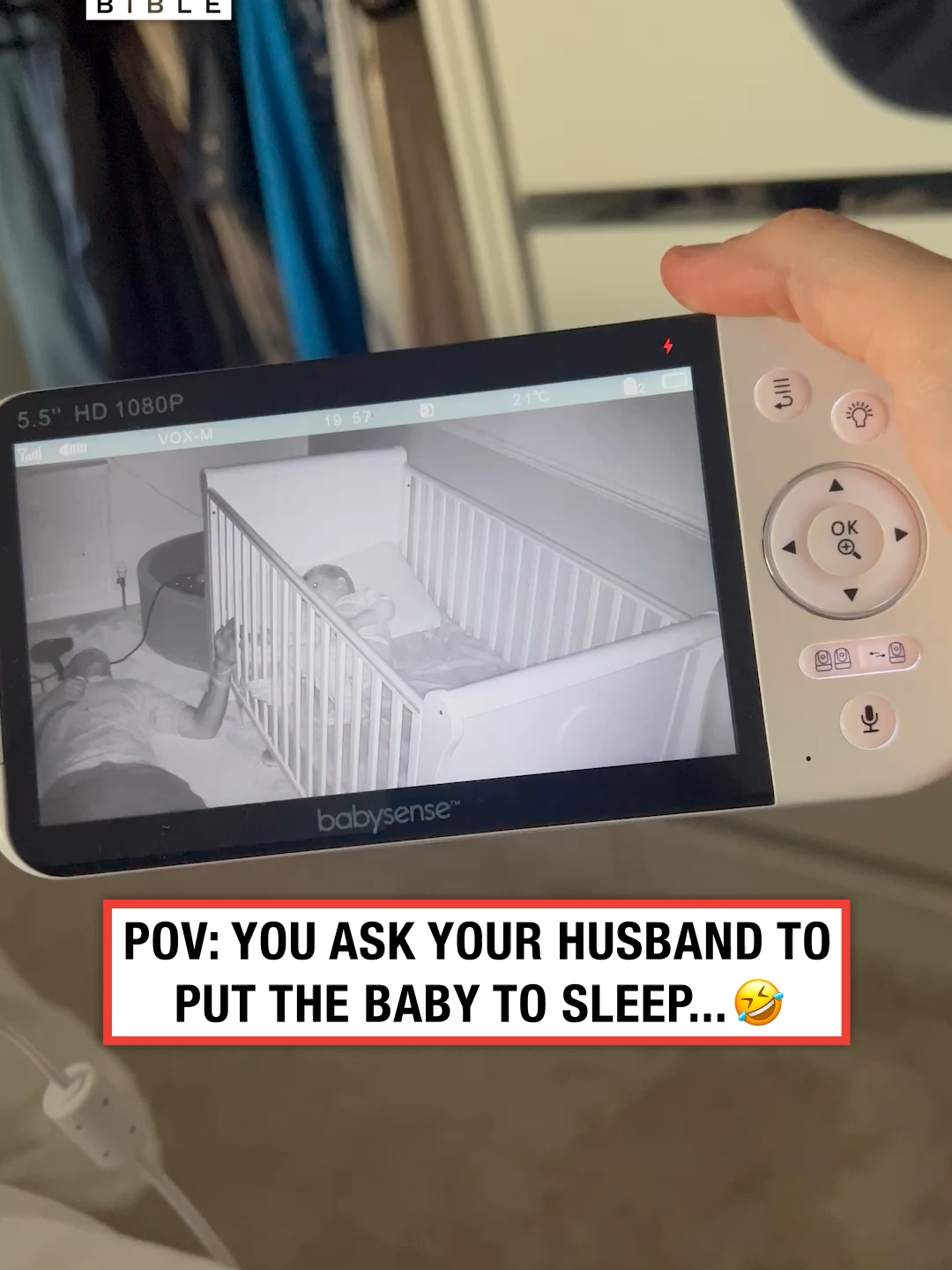 She's never sleeping with that racket 💀 (🎥: @contentbible) #ladbible #funnyvideos😂 #omg #dadsoftiktok #fails #baby #husbands