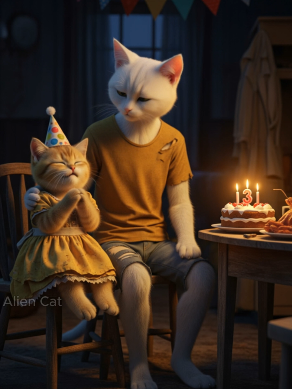 Part 2: Family isn’t about where you’re born — it’s about where you learn to love and to forgive.#aicat #poorcat #catstory #catfamily #cat #catsoftiktok #kittens #videoviral #fyp 