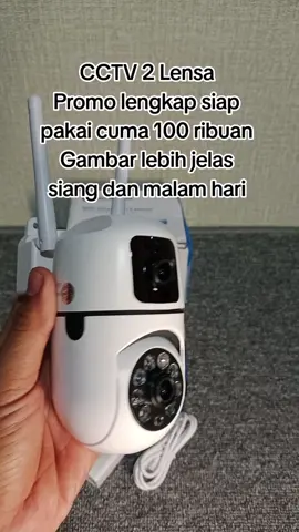 CCTV 2 lensa bisa dipasang dalam maupun luar ruangan, mendukung infrared yang akan merekam gambar dengan jelas di kondisi gelap dan sudah waterproof (tahan air)  #cctv #cctv2lensa #cctvmurah