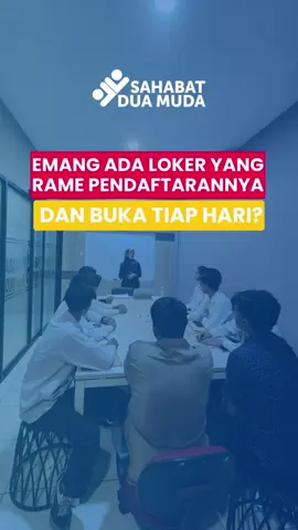 PT Sahabat Dua Muda membuka lowongan pekerjaan setiap hari untuk berbagai posisi yang tersedia. Aktivitas rekrutmen yang berjalan hampir setiap waktu merupakan bagian dari proses seleksi yang terus berlangsung, dari awal pendaftaran hingga kandidat dinyatakan lolos. Secara garis besar, alur rekrutmen sebagai berikut: Pendaftaran online ➡️ screening CV ➡️ interview HR maupun User ➡️ Pengumuman kandidat dinyatakan lolos. Jika kamu tertarik untuk bergabung, pastikan kamu follow : @sahabatduamuda.official #sahabatduamuda #fyp  #alihdaya #infosdm #outsource