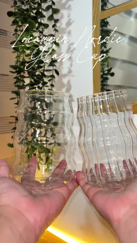 grabe ang sosyal naman netong nordic glass cup na to mga mare🫣🥰 #locaupin #nordicglasscup #transparentcup 