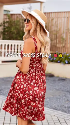 POCKET DRESS STEAL!💰#flowerdress #TikTokFashion #vintagedress #casualdress #summerstyle #dresswithpockets #dressup #floraldress #outdoorfun #summertok #tiktokshopsummerturnup #dealsforyoudays #tiktokshopmemorialday #citygirls #citylife #fupa #dresstoimpress #minidress #casualdresses #square 